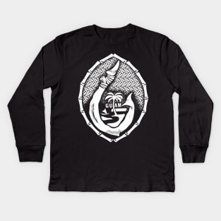 Vintage Classic Tribal Guam Seal Kids Long Sleeve T-Shirt